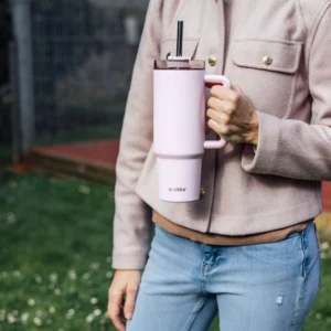 Quokka thermal mug steel stream pink L 950ml