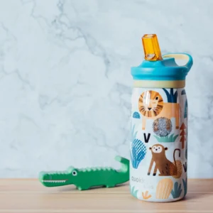 Quokka kids stainless steel thermal bottle Safari 445ml BPA free