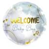 Welcome Baby Boy blue foil balloon 45cm