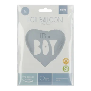 It’s a Boy blue heart foil balloon 45cm