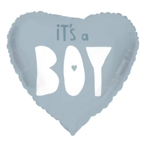 It’s a Boy blue heart foil balloon 45cm