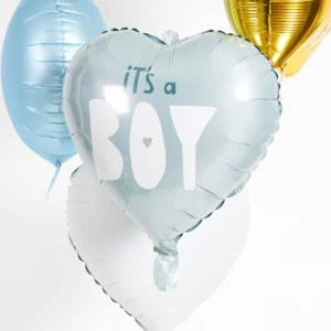 It’s a Boy blue heart foil balloon 45cm