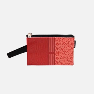 MakeNotes Red Flowers mini clutch