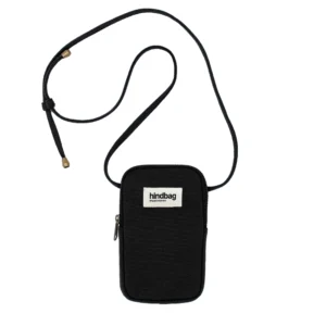 Hindbag Θήκη Κινητού Bill Black | Mini Τσαντάκι Κινητού από Οργανικό Βαμβάκι