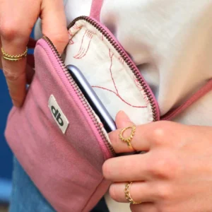 Hindbag Θήκη Κινητού Bill Blush Pink | Mini Τσαντάκι Κινητού από Οργανικό Βαμβάκι