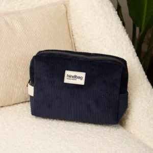 Κοτλέ νεσεσέρ Hindbag Leon σε navy χρώμα από GOTS πιστοποιημένο οργανικό βαμβάκι