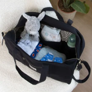 Οργανική τσάντα μαιευτηρίου Hindbag Basile Black