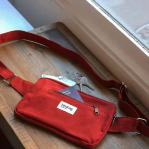 Hindbag Harry Off-White Terracotta τσαντάκι μέσης με διπλές τσέπες