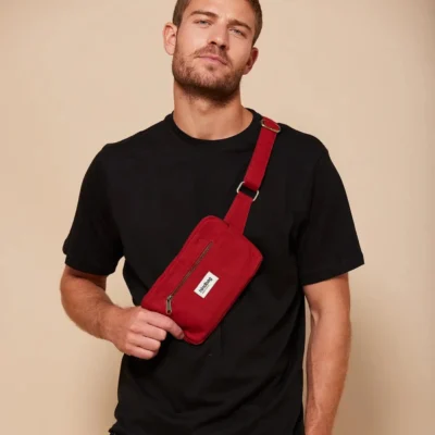 Hindbag Harry Off-White Terracotta τσαντάκι μέσης με διπλές τσέπες