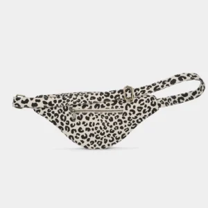 Hindbag Τσαντάκι Μέσης Large Sasha Leopard Off-white | Large Banana Bag από Οργανικό Βαμβάκι