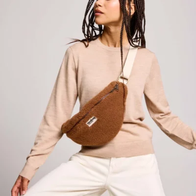 Hindbag Τσαντάκι Μέσης The Large Sasha Teddy Fanny Pack Brown