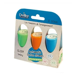 Crealign set of 3 evaluation face stamps