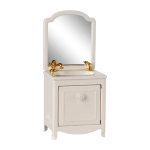 Maileg Sink Dresser Mouse Off White