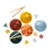 Small Foot Montessori Ξύλινο Παιχνίδι Ταξινόμησης με Μπολάκια & Λαβίδες