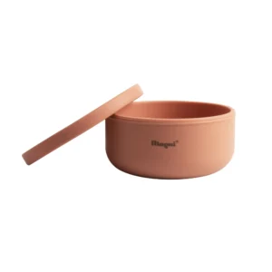 Magni Μπωλ Σιλικόνης με Καπάκι Terra Cotta