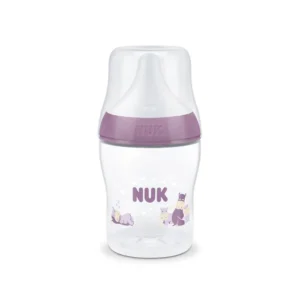 NUK Perfect Match Μπιμπερό Πλαστικό 150ml με Θηλή Σιλικόνης & Temperature Control Hippo 0m+