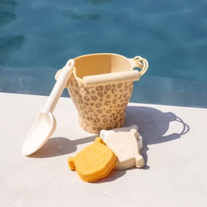 Swim Essentials Κουβαδάκι Παραλίας Silicone Beige – Leopard