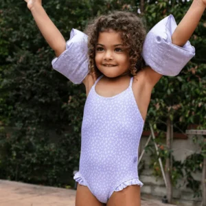 Swim Essentials Leopard Lila swim arm bands for kids