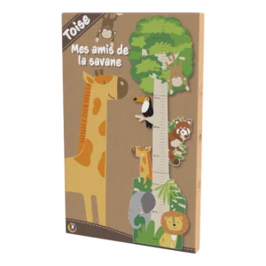 Ulysse Couleurs d’Enfance Savannah wooden height chart