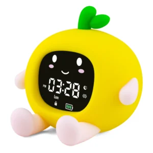 Ulysse Couleurs d’Enfance orange night light alarm clock