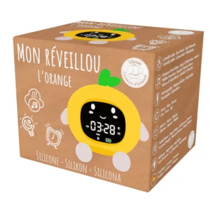 Ulysse Couleurs d’Enfance orange night light alarm clock