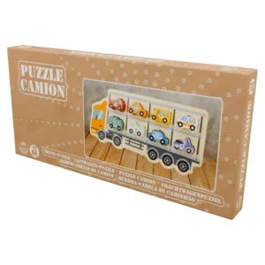 Ulysse Couleurs d’Enfance wooden car carrier truck puzzle