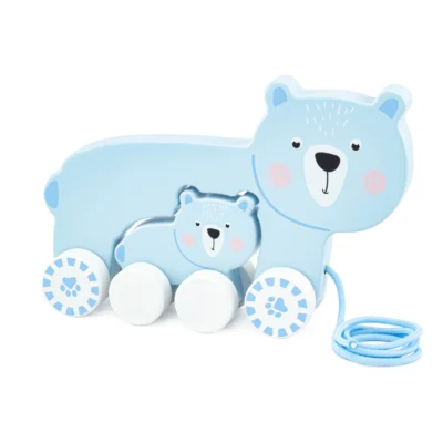 Ulysse Couleurs d’Enfance wooden pull toy Mom Bear