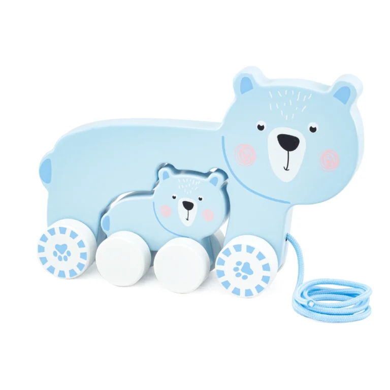 Ulysse Couleurs d’Enfance wooden pull toy Mom Bear