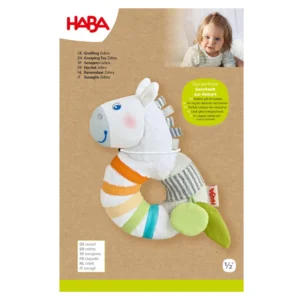 HABA Κουδουνίστρα Zebra Μαλακή 6+ Μηνών – Baby Rattle Toy