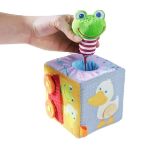 HABA Μαγικός Κύβος Frog με Δραστηριότητες 6+ Μηνών – Baby Activity Cube