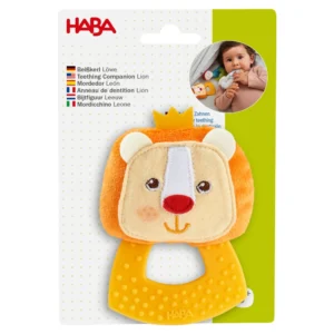 HABA Μασητικό Lion με Κουδουνίστρα – Βρεφικό Παιχνίδι Οδοντοφυΐας 0+
