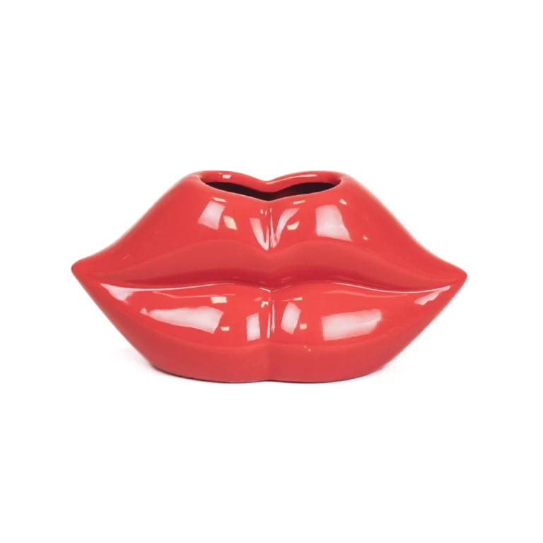 HOUSEVITAMIN Διακοσμητικό Βάζο Lip Red
