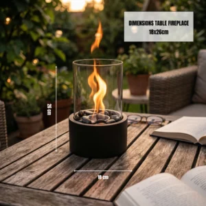 HOUSEVITAMIN Διακοσμητικό Επιτραπέζιο Τζάκι Black