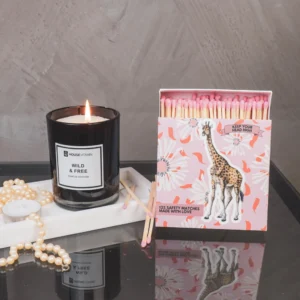 HOUSEVITAMIN Μεγάλα Σπίρτα για Κεριά Giraffe 125τμχ