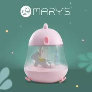 Mary’s Music Box LED Φωτιστικό Carousel Pink – Φωτάκι Νυκτός με Μουσική & RGB