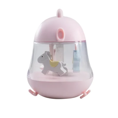 Mary’s Music Box LED Φωτιστικό Carousel Pink – Φωτάκι Νυκτός με Μουσική & RGB