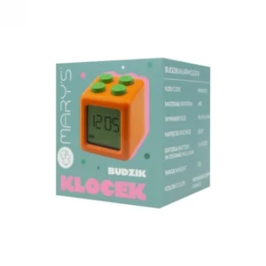 Mary’s Mini Ξυπνητήρι Cube Orange – Ρολόι Ξυπνητήρι σε Σχήμα Κύβου