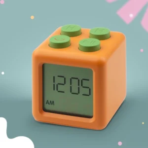 Mary’s Ξυπνητήρι Cube Orange – Ρολόι Ξυπνητήρι σε Σχήμα Κύβου