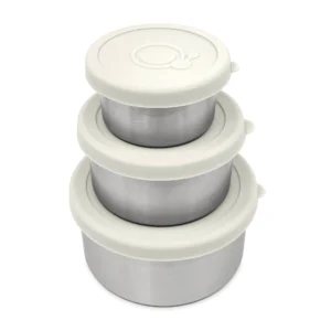 Smikkels Σετ 3 Ανοξείδωτα Μπωλ Soft White