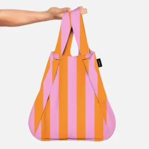 Notabag The Original Convertible Bag Orange/Pink Stripes