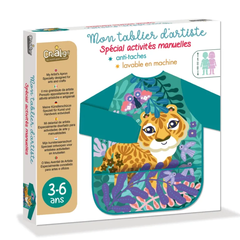 Crealign Παιδική Ποδιά Ζωγραφικής My Tiger Artist Apron 3–6 ετών