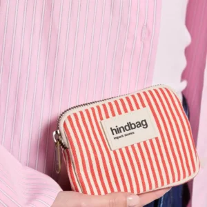 Hindbag Πορτοφολάκι Lili Red Stripe από Οργανικό Βαμβάκι