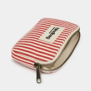 Hindbag Πορτοφολάκι Lili Red Stripe από Οργανικό Βαμβάκι