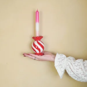 HOUSEVITAMIN Διακοσμητικό Κηροπήγιο Candy 8.5×8.5×13cm