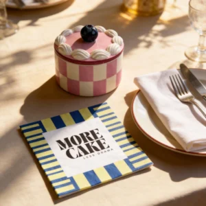 HOUSEVITAMIN Διακοσμητικό Βαζάκι Αποθήκευσης Tartlet Whipped Cream Pink 9×9×7.5cm