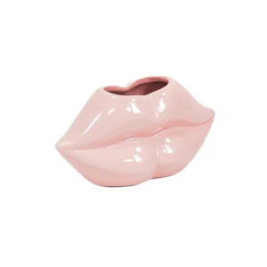 HOUSEVITAMIN Διακοσμητικό Βάζο Lip Light Pink 15.5×6.5×7.5cm