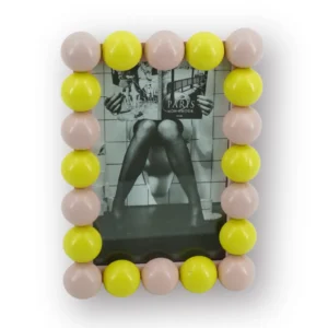 HOUSEVITAMIN Κορνίζα Bubbles Pink Yellow 18.5×13.5cm