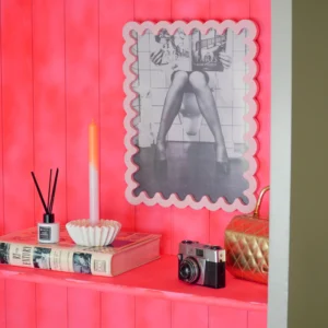 HOUSEVITAMIN Κορνίζα Wavey Light Pink 33×43cm