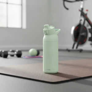 Quokka Ανοξείδωτος Θερμός με Στόμιο 700ml Pastel Green