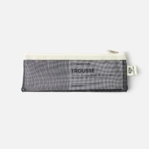 Papier Tigre Pencil Case Couleur Black Διάφανη Mesh Κασετίνα